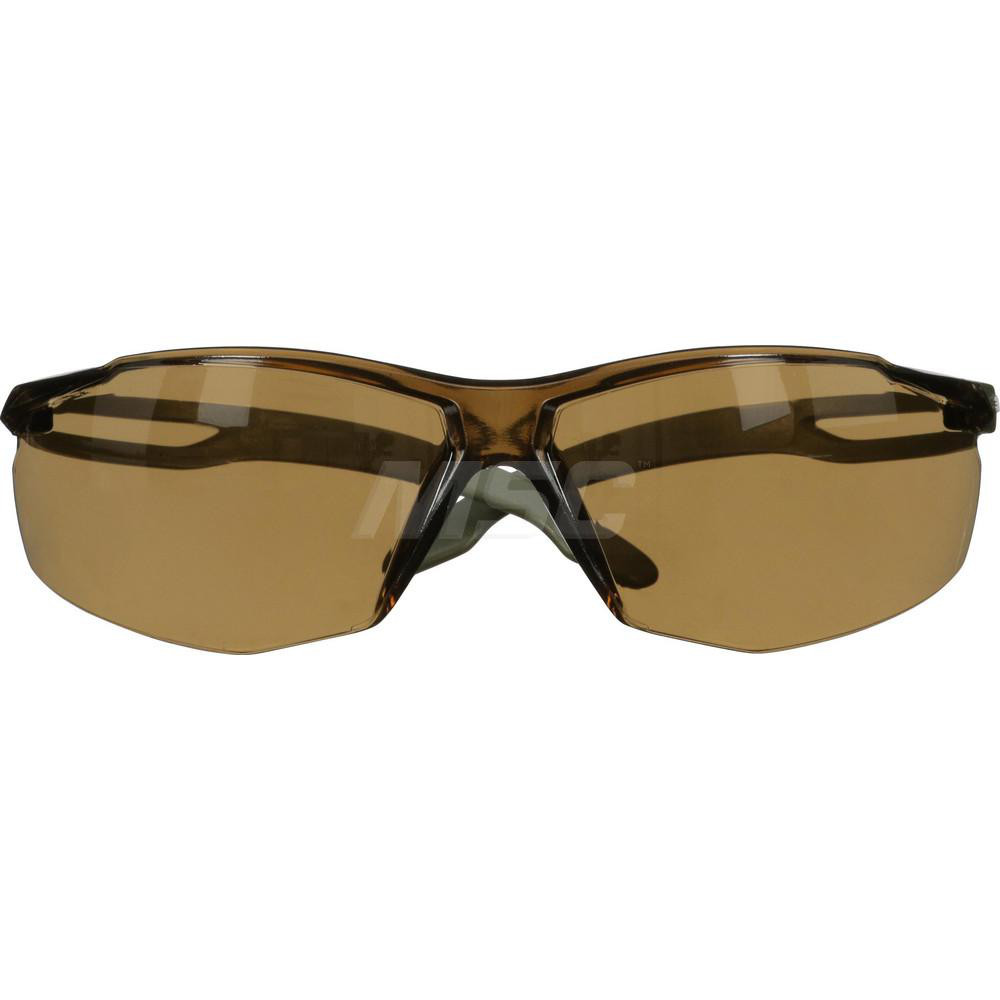 Safety Glass: SecureFit, Brown Lenses, Anti-Fog & Anti-Scratch, ANSI Z87.1-2010