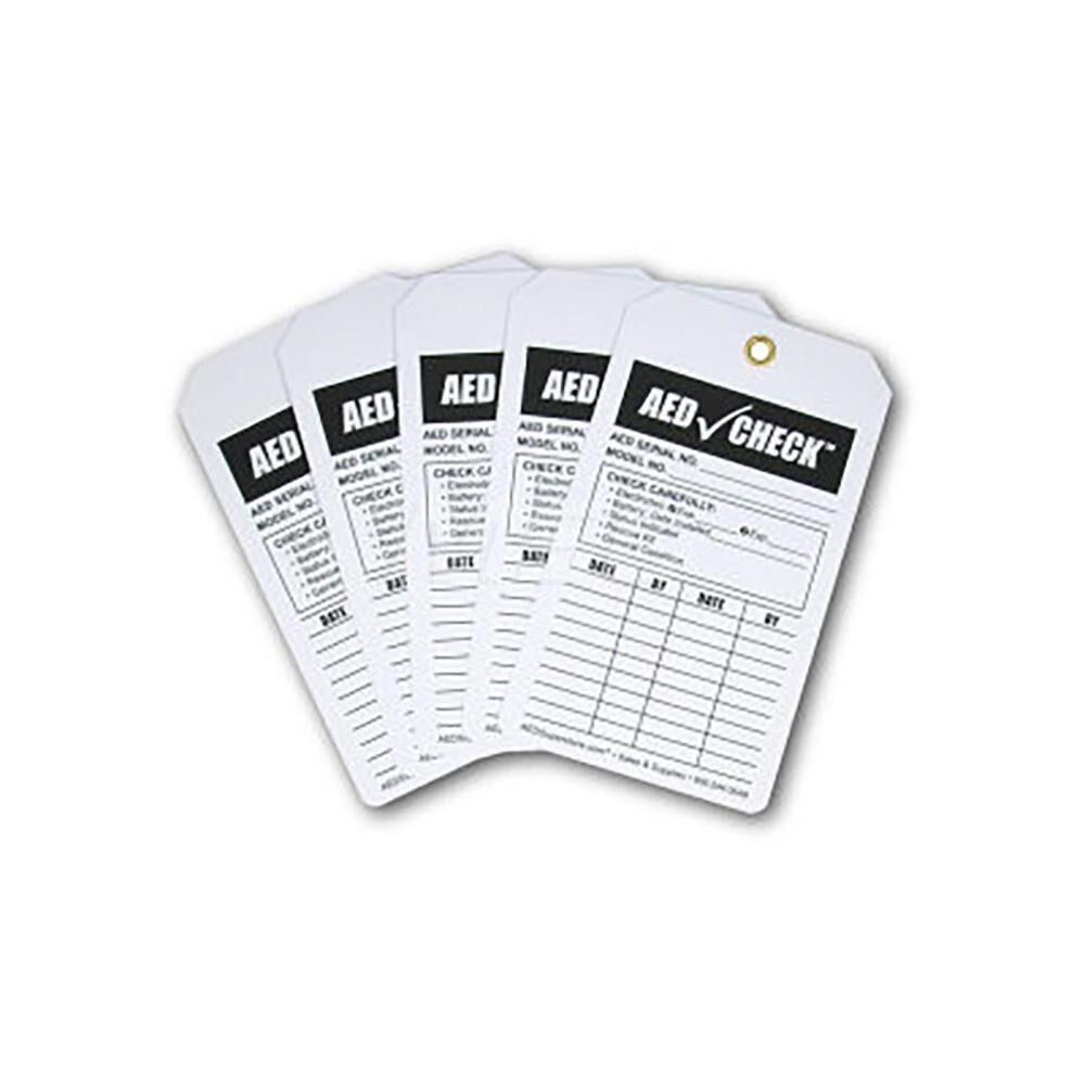 Manual Inspection Tags for Defibrillators