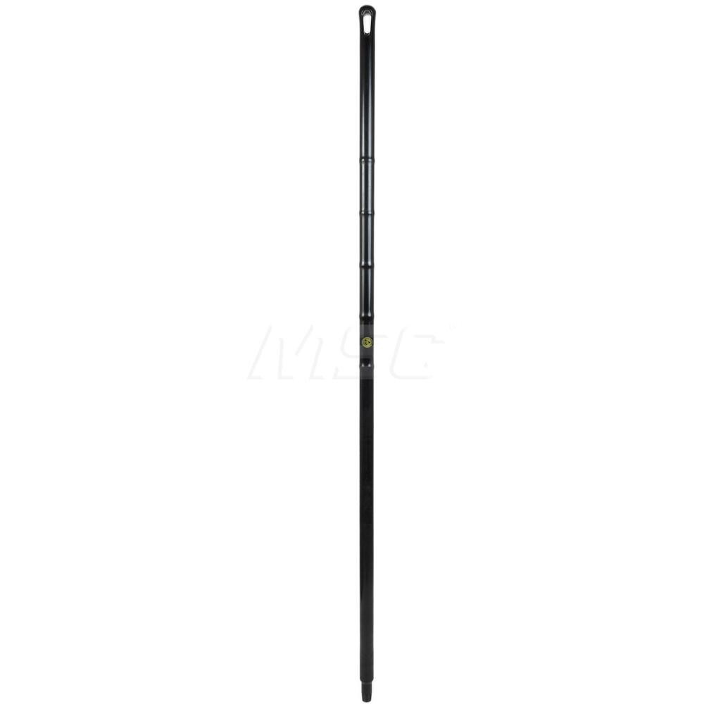 Broom/Squeegee Poles & Handles; Connection Type: European Threaded ; Handle Length (Decimal Inch): 59 ; Telescoping: No ; Handle Material: Polypropylene ; Color: Black ; Static Dissipative: Yes
