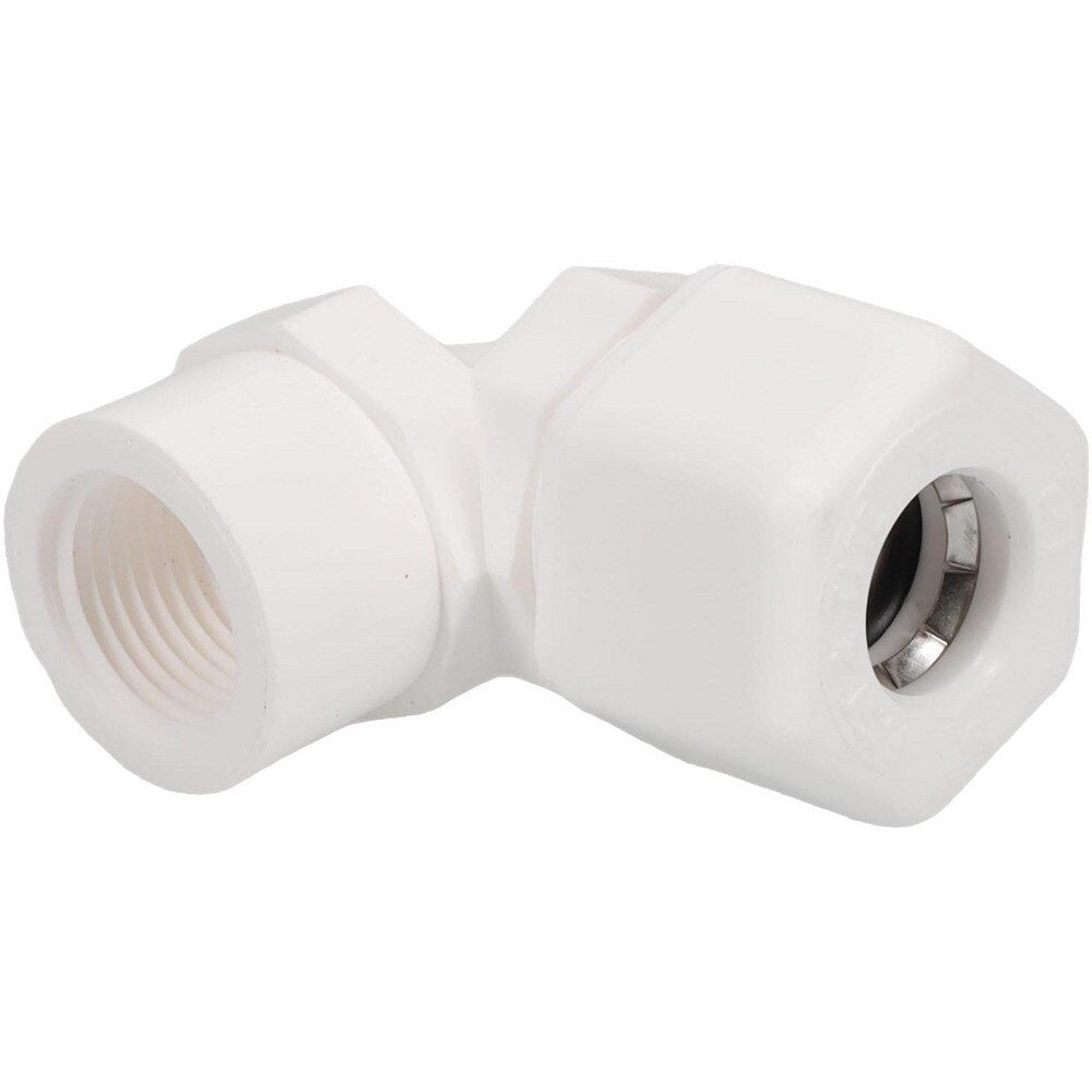 Compression Tube 90 ° Female Elbow: 3/8" Thread, Tube to Female NPT