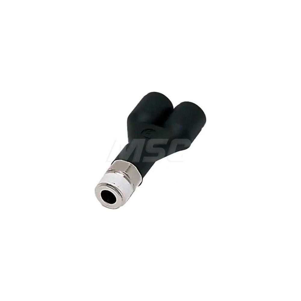 Metal Push-To-Connect Tube Fittings; Fitting Type: Y Connector ; Tube Outside Diameter (mm): 10.00 ; O Ring Material: Technical Polymer ; UNSPSC Code: 27121707