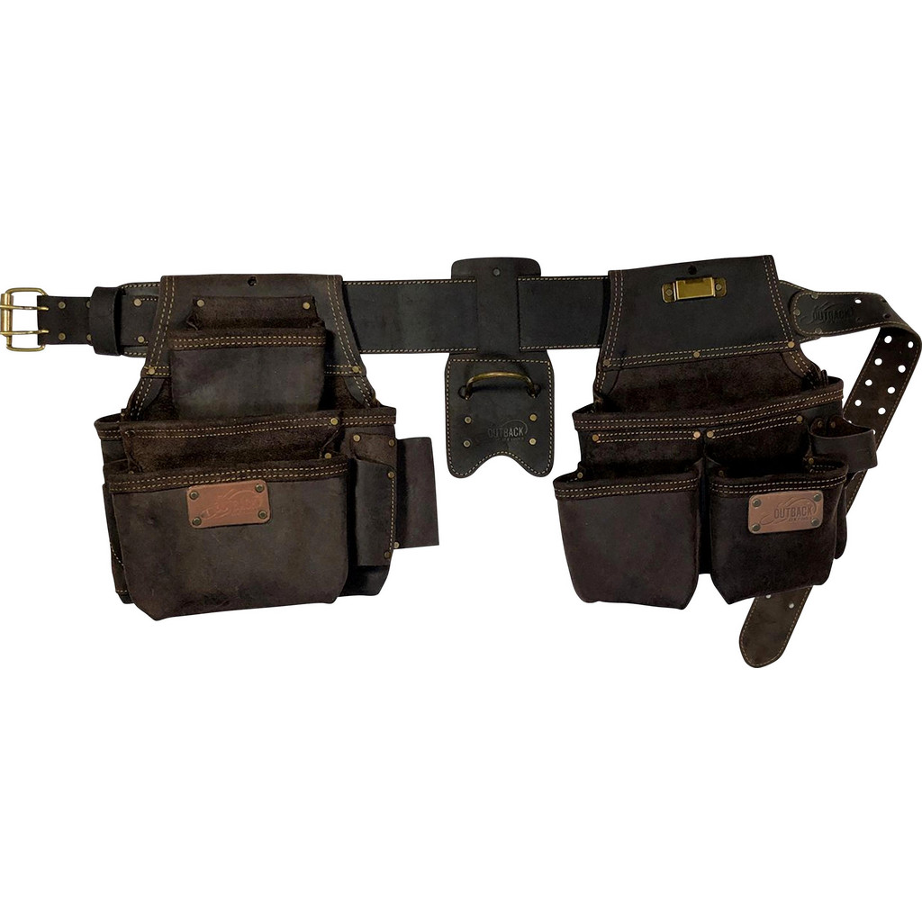 Ox Tools Tool Aprons & Tool Belts; Tool Type: Tool Rig ; Minimum Waist Size: 29 ; Maximum Waist Size: 46 ; Material: Leather ; Number of Pockets:
