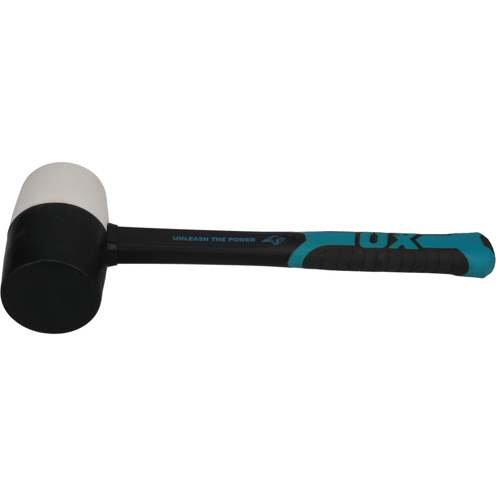 Non-Marring Hammer: 24 oz, 2-1/2" Face Dia, Rubber Head