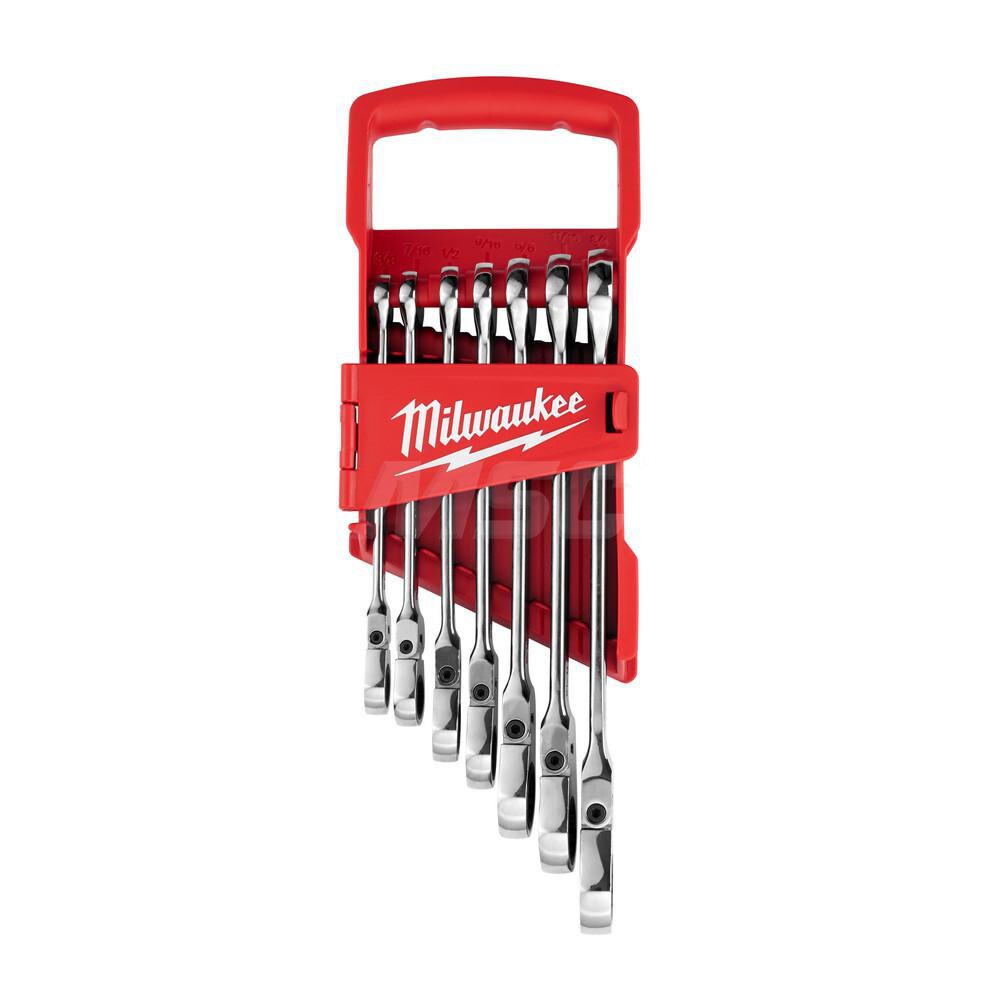 Wrench Set: 7 Pc, Inch