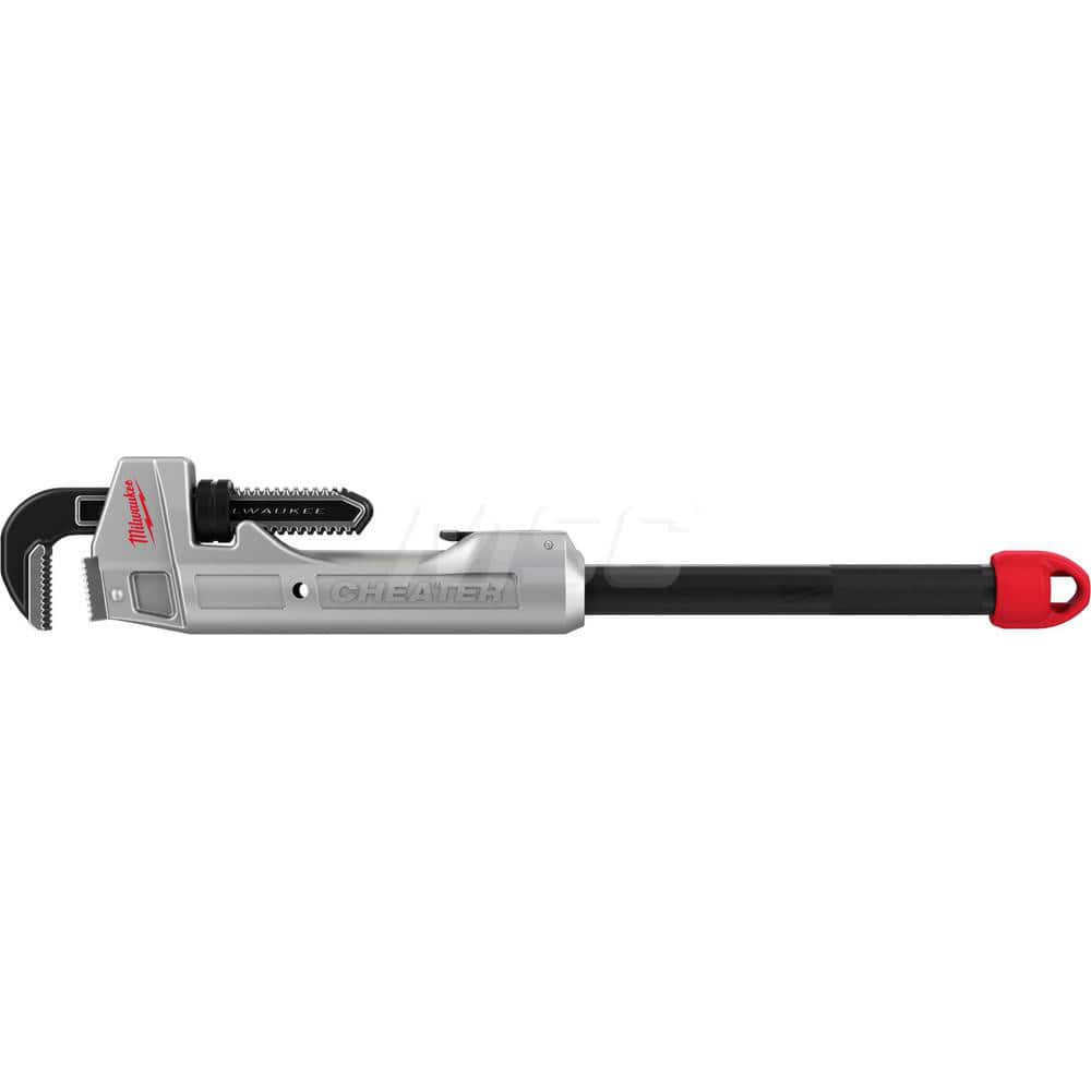 Adjustable Pipe Wrench: 24" OAL, Aluminum