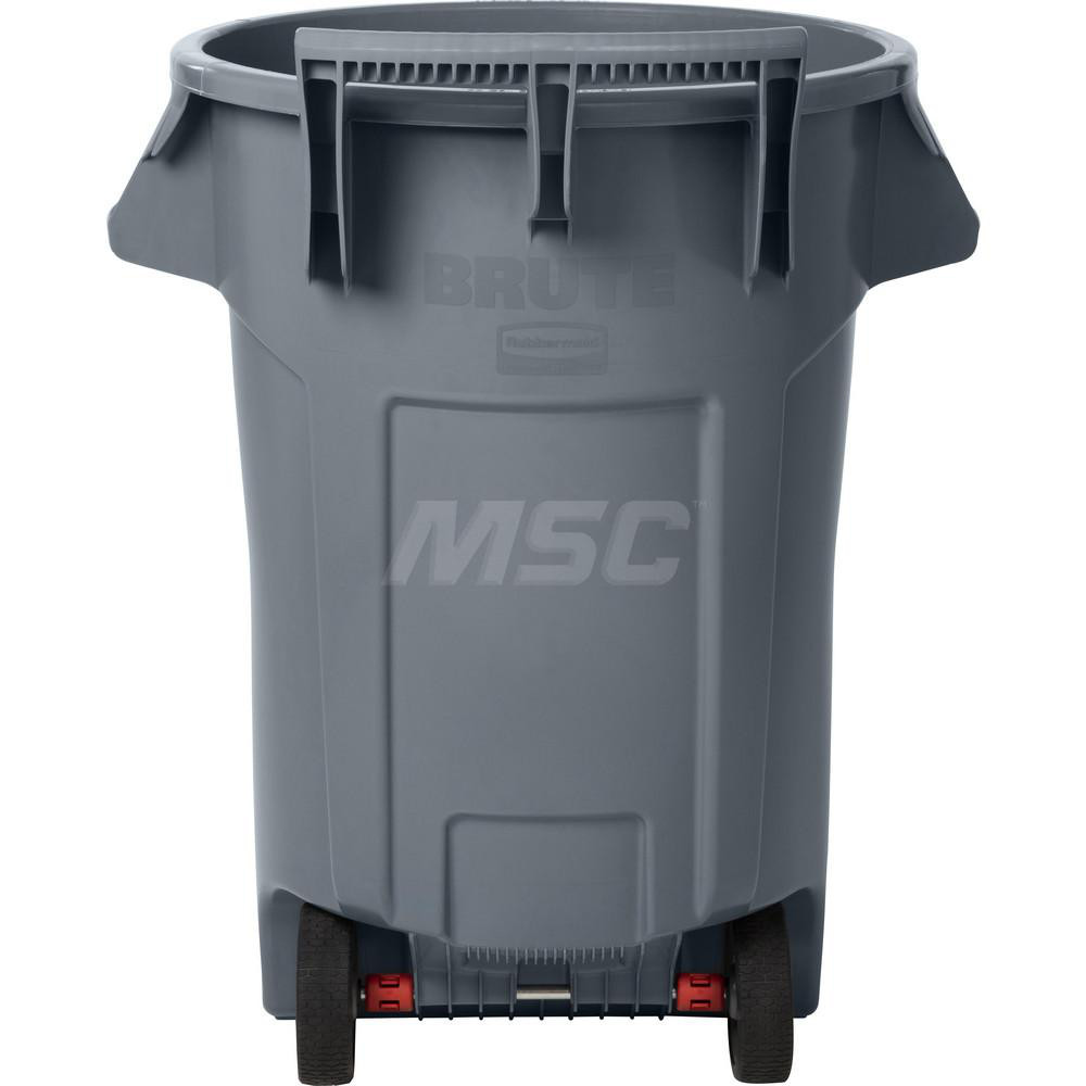 Rubbermaid Commercial Products BRUTE 44 Gal. Grey Round Vented Wheeled