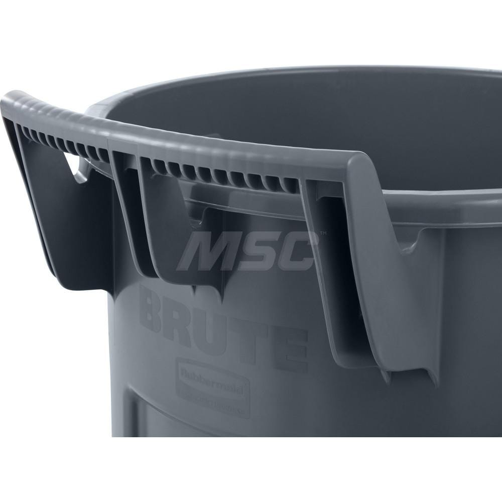 Rubbermaid - Trash Can: 44 gal, Round, Gray - 88097126 - MSC