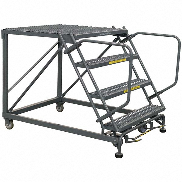 Ballymore Steel 59 deg Incline Rolling Ladder 20" Platform, 2 Step