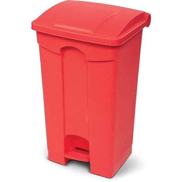 Biohazardous & Step-Open Trash Cans; Container Shape: Rectangle ; Material: Polyethylene ; Overall Diameter: 15.35 ; Overall Height: 32.28 ; Features: Lid Closes Securely when Foot Pedal is Released ; Standards: UL Listed