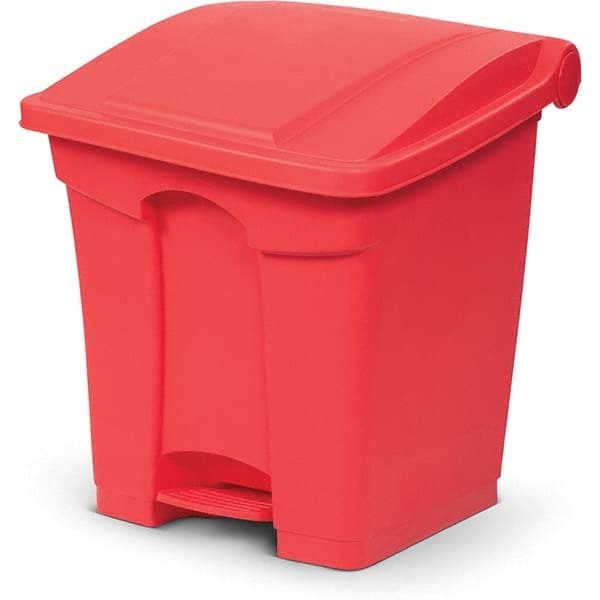 Biohazardous & Step-Open Trash Cans; Container Capacity: 8gal (US) ; Container Shape: Rectangle ; Overall Diameter: 15.55in ; Overall Height: 15.35in