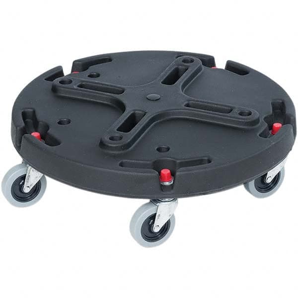 Toter WDL10-00BLK Trash Can Dollies; Product Type: Caster Dolly ; Dolly Shape: Round ; Compatible Container Series: Atlas ; Material: Polyethylene 