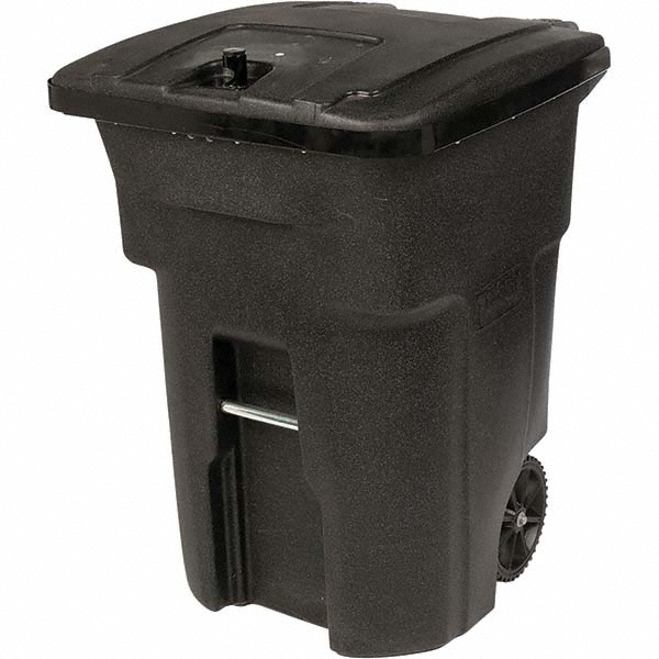 Toter Trash Can 96 gal, Rectangle, Black MSC Industrial Supply Co.