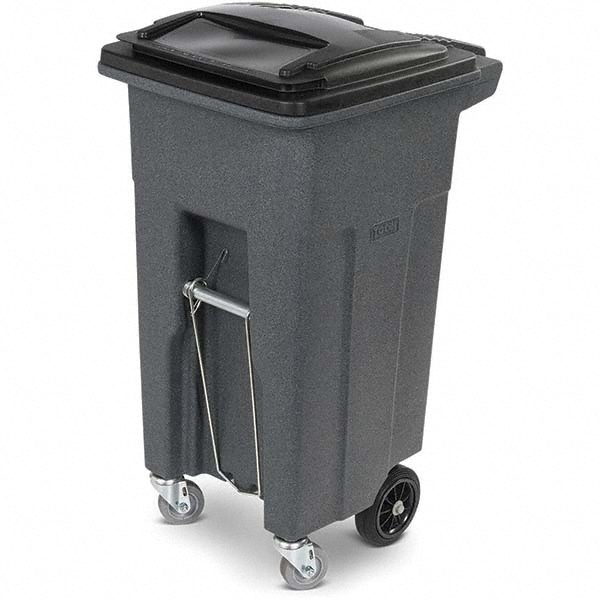 Rubbermaid - Decorative Trash Can: 23 gal, Rectangle, Gray - 64895717 - MSC  Industrial Supply