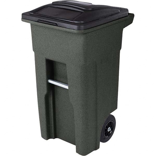 Toter ANA32-55410 32 Gal Rectangle Greenstone Trash Can 