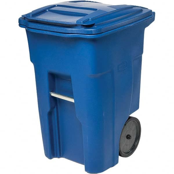 Toter ANA48-00BLU 48 Gal Rectangle Blue Trash Can 