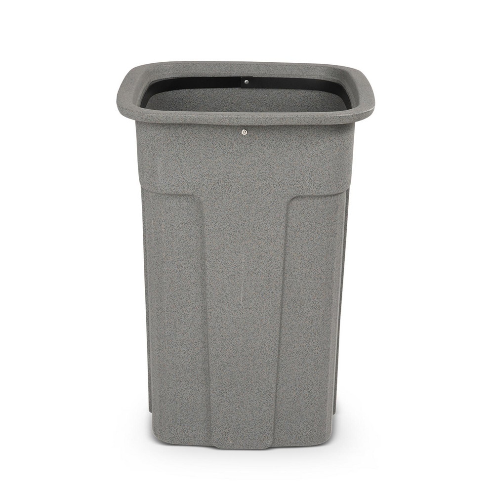 Toter - Trash Can: 35 gal, Square, Gray | MSC Industrial Supply Co.