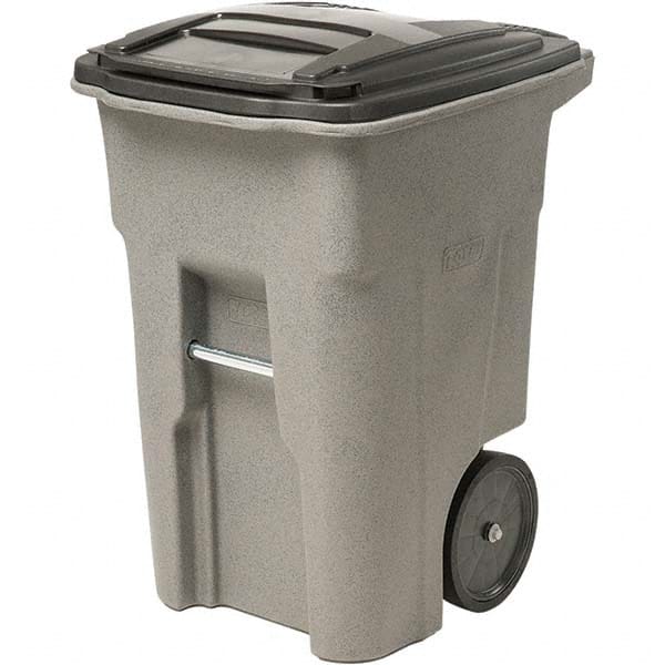 Toter ANA48-00GST 48 Gal Rectangle Graystone Trash Can 