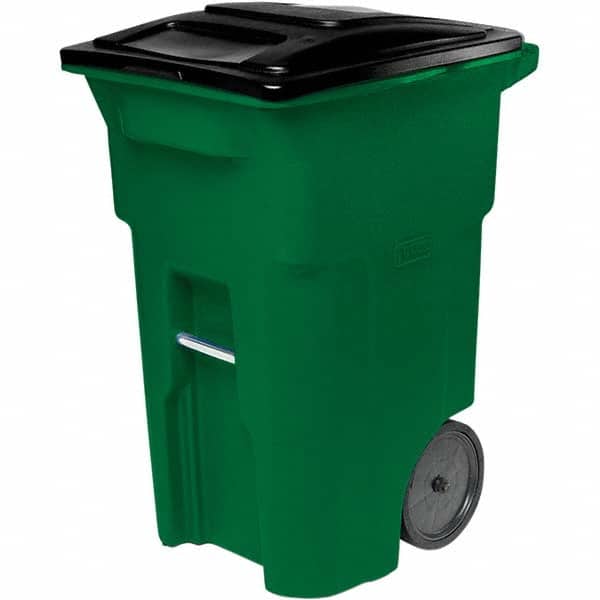 Toter - Rollout Trash Can: 64 gal, Rectangle, Green | MSC Industrial ...