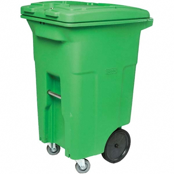 Toter - Rollout Trash Can: 64 gal, Rectangle, Green | MSC Industrial ...