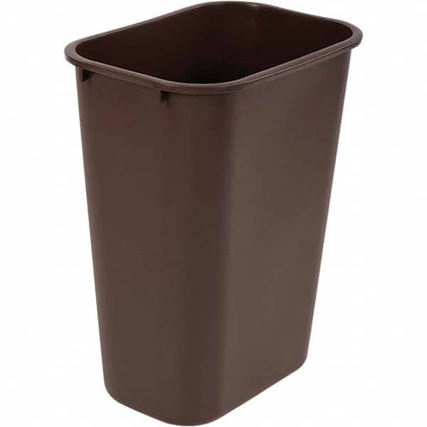 Toter WBF10-00BRW 10 Gal Rectangle Brown Trash Can 
