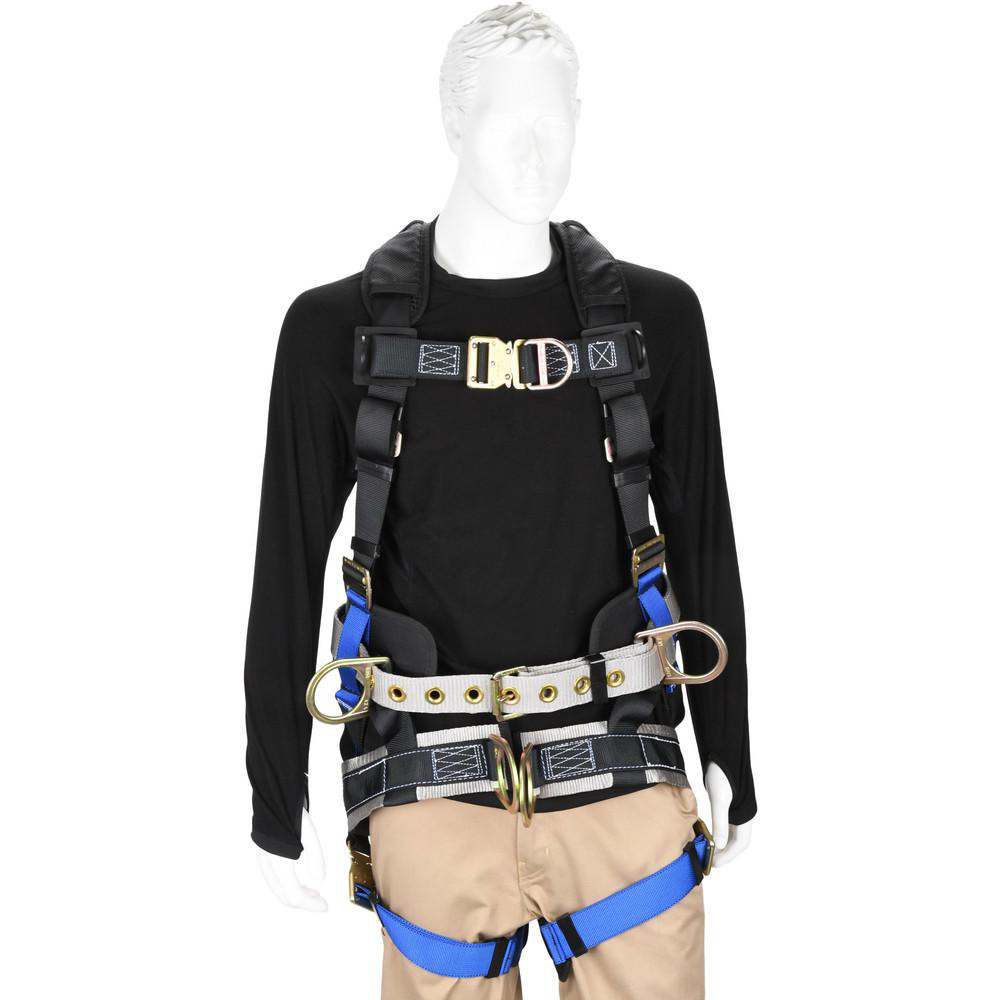 Prosafe Fall Protection PRO-SAFE - Fall Protection Harnesses: 350 Lb, Construction Style, Size ...