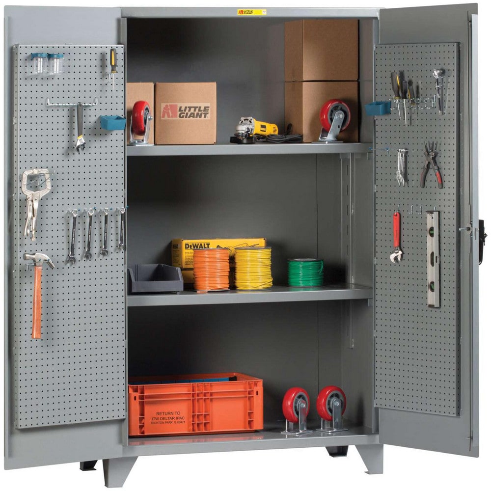 Little Giant Steel Welded Storage Cabinet 60 Wide 32 Deep 78 High MSC Direct