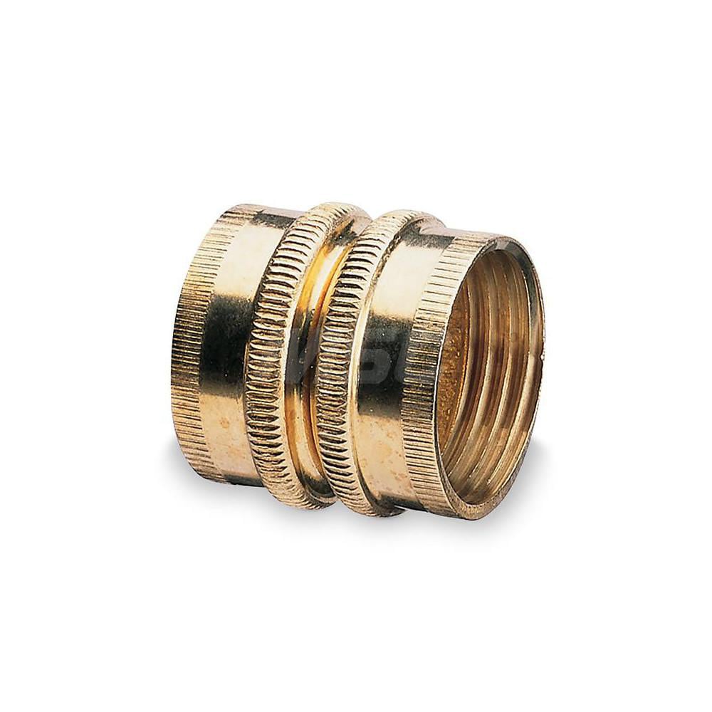 Gilmour - Garden Hose Connector: 0.75″ Hose, Female Hose to Female Hose,  3/4″ NH x 3/4″ NH, Brass - 18044214 - MSC Industrial Supply