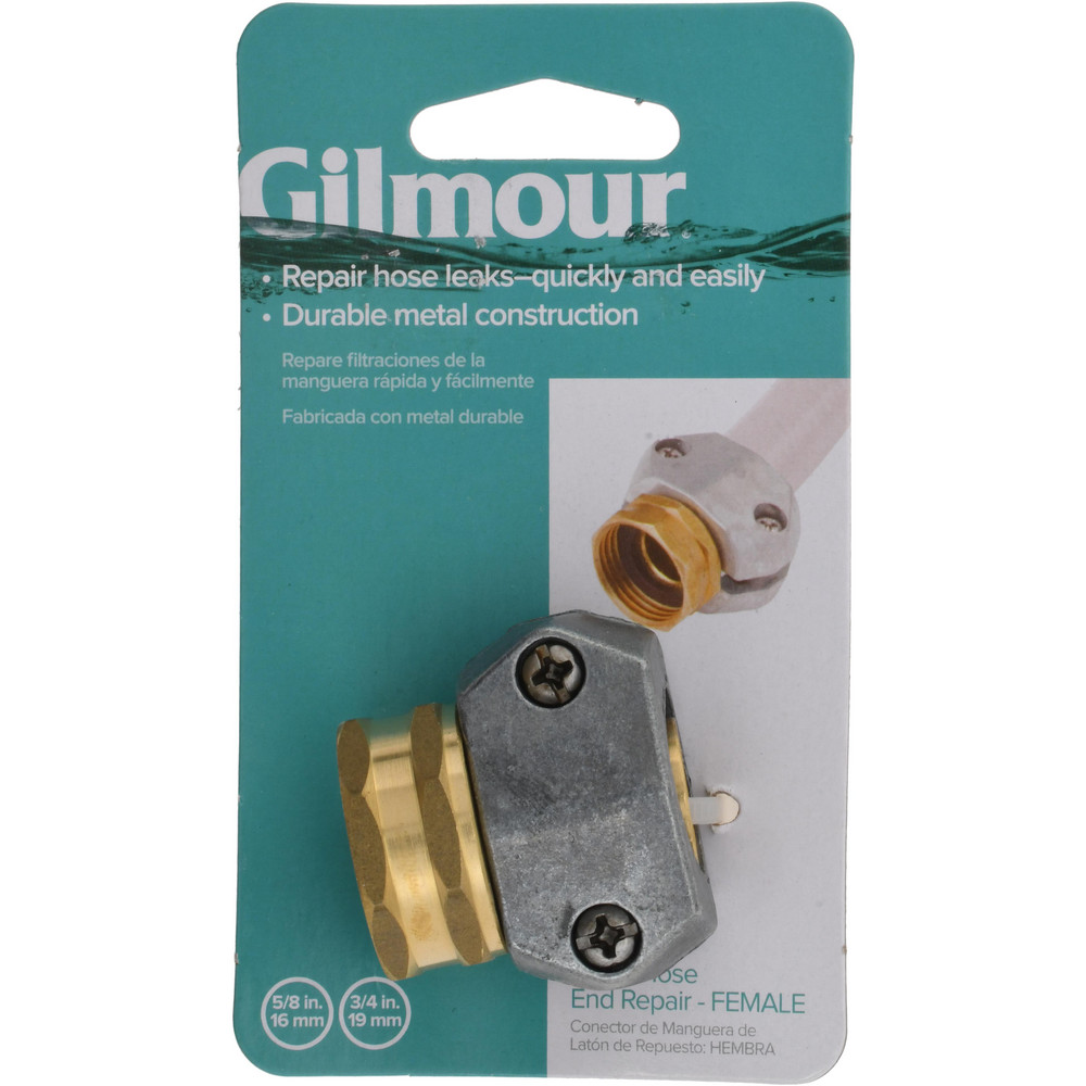 Garden Hose Coupling & Converter: Female, 5/8", Metal