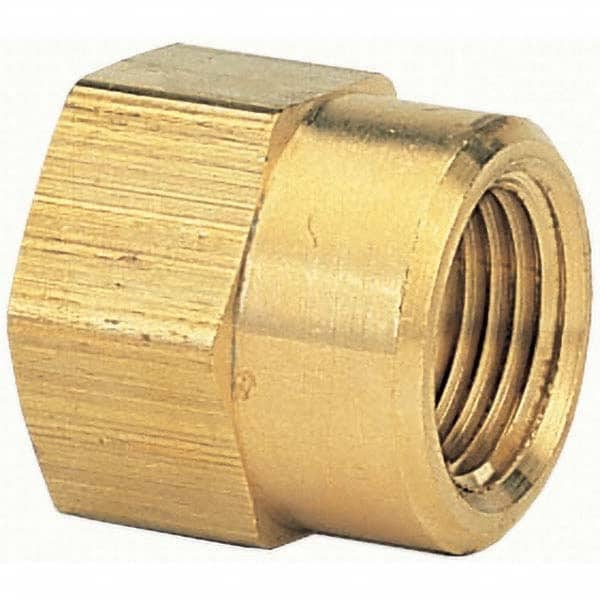 Garden Hose Connector: Female Hose to Female Pipe, 3/4" NH x 1/2" NPT, Brass