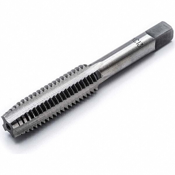 Standard Pipe Tap: 7/16-14, NC, 4 Flutes, Carbon Steel, Bright/Uncoated
