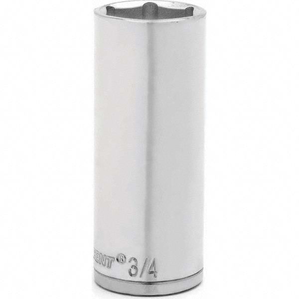 Deep Hand Socket: 3/8" Drive, 3/4" Socket, 6-Point