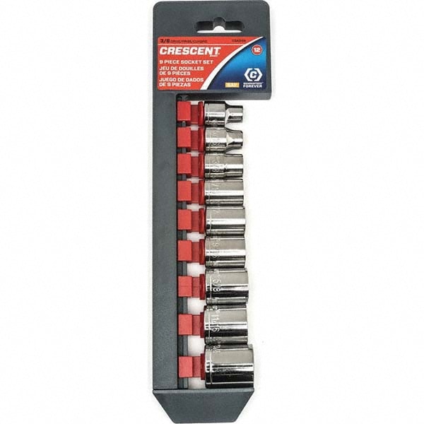 Standard Socket Set: 9 Pc