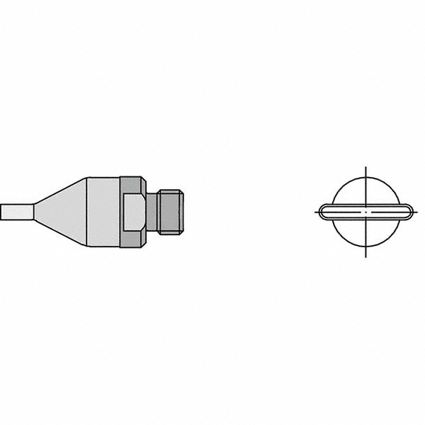 Weller Soldering Iron Tips; Type: Flat Nozzle ; For Use With: HAP1; HAP200; WXHAP200 | Part #T0058727772N