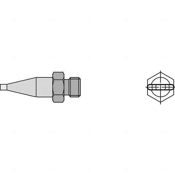 Weller Soldering Iron Tips; Type: Flat Nozzle ; For Use With: HAP1; HAP200; WXHAP200 | Part #T0058727774N