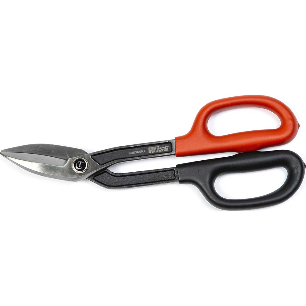 Scissors & Shears: 10" OAL, 2" LOC - 24 AWG Steel Capacity, Straight