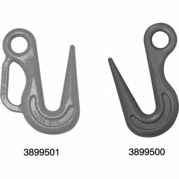 Eye Hooks; Material: Alloy Steel ; Load Capacity (Lb.): 15000 ; Chain Grade: 80 ; Hook Throat (Inch): 2-13/16 ; Hook Throat: 2.8125in ; Eye Thickness: 2.8125in
