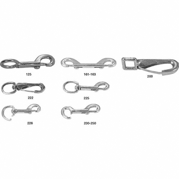 Campbell - Swivel Round Eye Spring Snap: 70 lb Load Capacity | MSC Direct