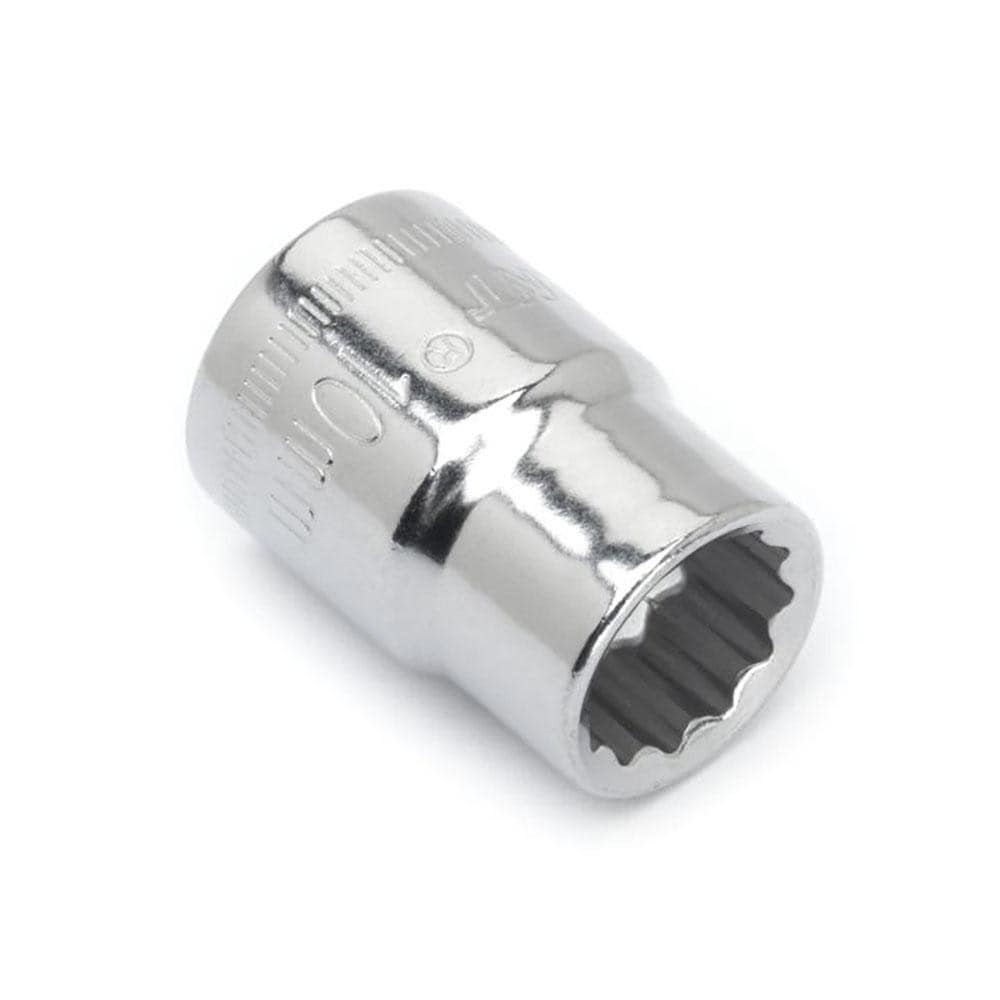 Hand Socket: 3/8" Drive, 10 mm Socket, 12-Point