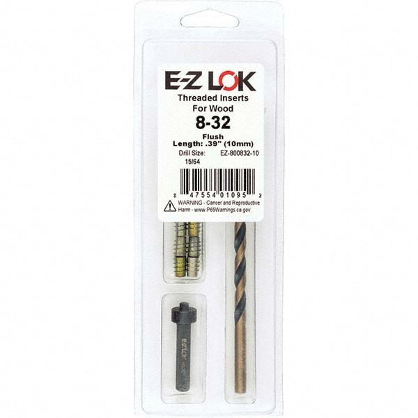 E-Z LOK - Thread Repair Kits; Insert Thread Size (Inch): #8-32 ...