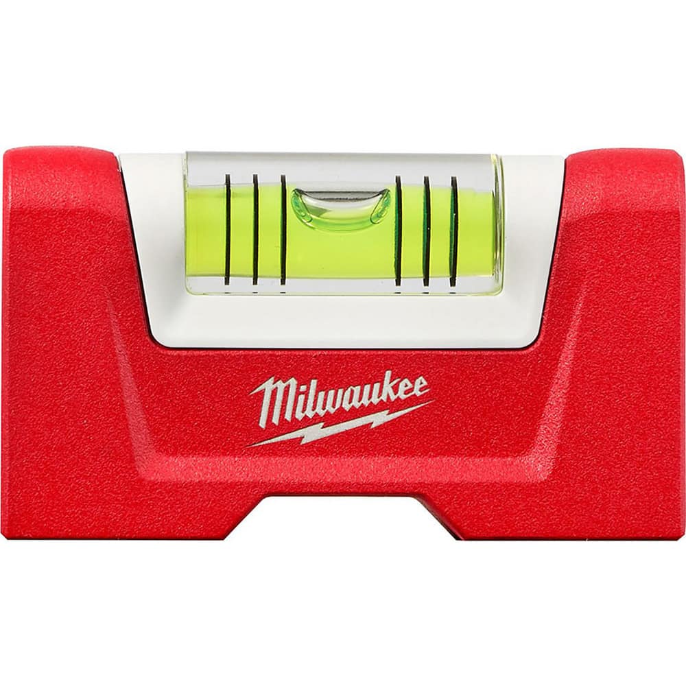 Milwaukee Tool 48-22-5603 Tubular & Pocket Levels; Mounting Type: Magnetic ; Mounting Direction: Horizontal/Vertical ; Housing Material: Aluminum; Aluminum ; Overall Width: 3in ; Features: High-Visibility Spirit ; Number of Vials: 1 