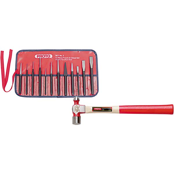 Proto 12 Piece Punch & Chisel Set 84964311 MSC Industrial Supply