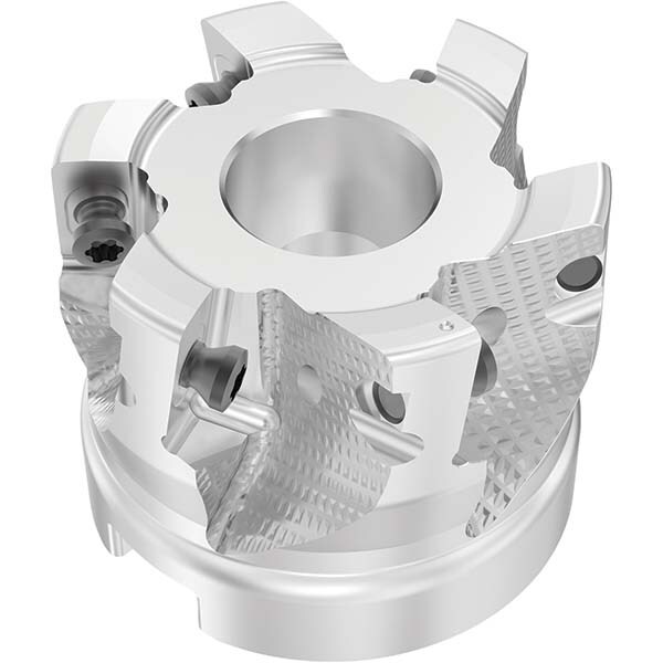 Indexable Square-Shoulder Face Mills; Maximum Cutting Diameter (Decimal Inch): 1.9690 ; Maximum Cutting Diameter (mm): 50.00 ; Maximum Depth of Cut (mm): 15.00 ; Arbor Hole Diameter (mm): 22.00 ; Arbor Hole Diameter (Inch): 22