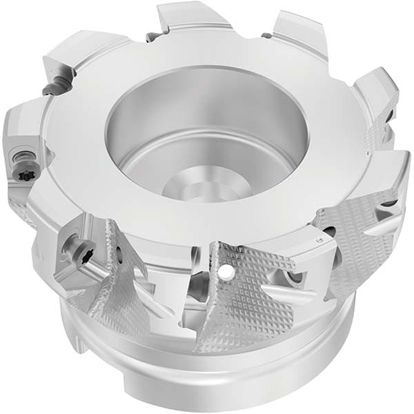 Indexable Square-Shoulder Face Mills; Maximum Cutting Diameter (Decimal Inch): 3.1500 ; Maximum Cutting Diameter (mm): 80.00 ; Maximum Depth of Cut (mm): 15.00 ; Arbor Hole Diameter (mm): 27.00 ; Arbor Hole Diameter (Inch): 27