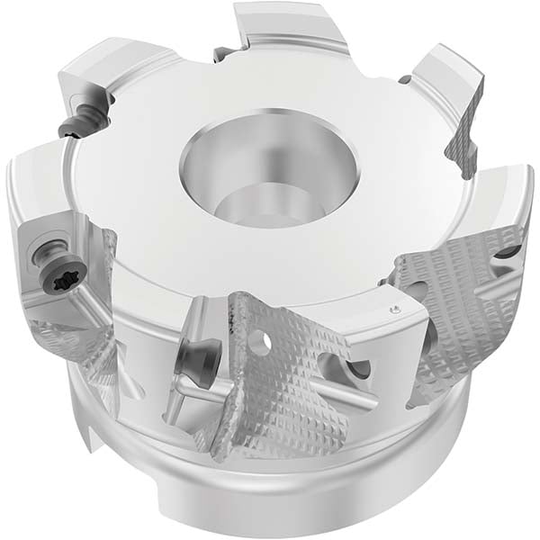 Indexable Square-Shoulder Face Mills; Maximum Cutting Diameter (Decimal Inch): 2.4800 ; Maximum Cutting Diameter (mm): 63.00 ; Maximum Depth of Cut (mm): 15.00 ; Arbor Hole Diameter (mm): 27.00 ; Arbor Hole Diameter (Inch): 27