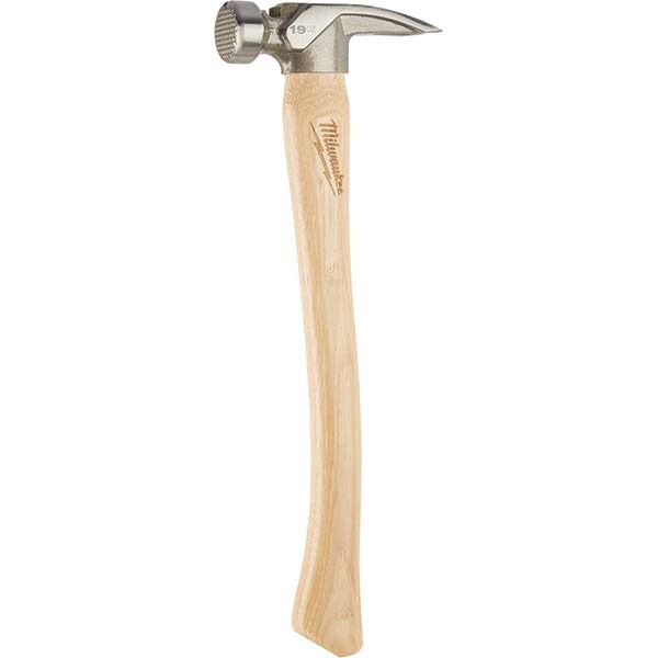 Nail & Framing Hammers; Claw Style: Straight ; Head Weight Range: 17 oz. - 20 oz. ; Overall Length Range: 14" - 20.9" ; Handle Material: Hickory ; Face Surface: Milled ; Head Weight (oz.): 19.00