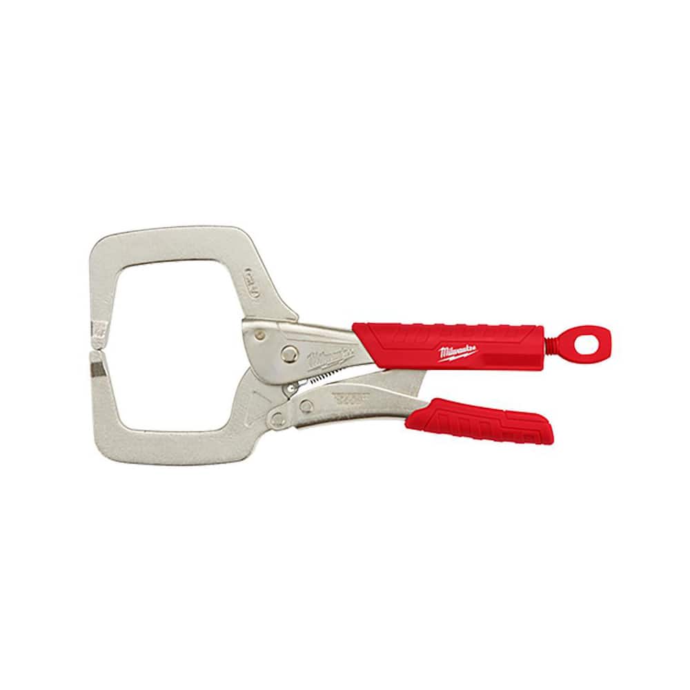 Locking Pliers; Handle Opening Action: 1-Handed ; Body Material: Steel ; Tether Style: Tether Capable ; Application: C-Clamp ; Jaw Depth: 2.625 (Inch)