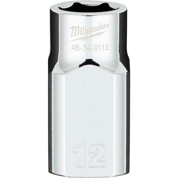 Four Flat Hand Socket: 1/2 Drive, 6 Points, Not Tether Capable