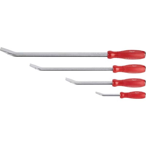 Pry Bar Sets; Set Type: Prybar ; Tip Type: Chisel ; Material: All Metal Core ; Includes: 12 in Pry Bar; 18 in Pry Bar; 24 in Pry Bar; 8 in Pry Bar ; Number Of Pieces: 4.000 ; Number Of Pieces: 4