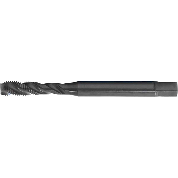 Cleveland C89314 Spiral Flute Tap: 1/4-20, DIN & ANSI, 3 Flute, Modified Bottoming, 2B Class of Fit, Black Oxide Finish Image