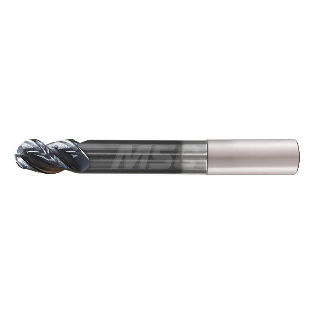 Iscar 3399360 Ball End Mill: 0.25" Dia, 3 Flute, Solid Carbide Image